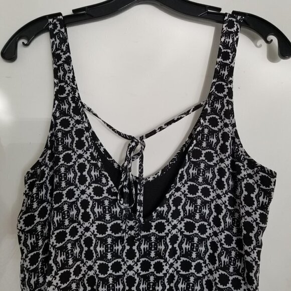 Hollister Sleeveless Coverup Pullover Cinch Geometric Print Dress Size XS - Picture 4 of 9